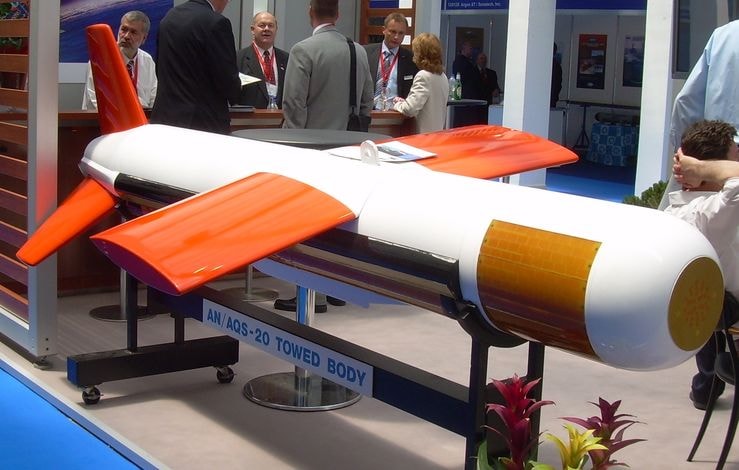 AQS-20 assembly on display